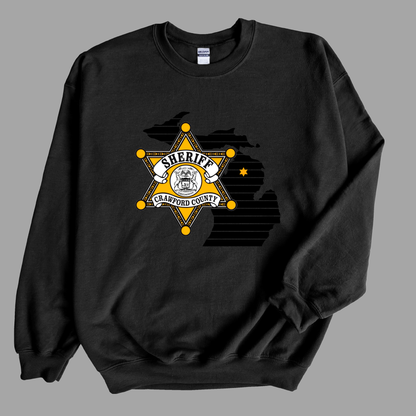 Star Design Crawford County Adult Crewneck Sweatshirt