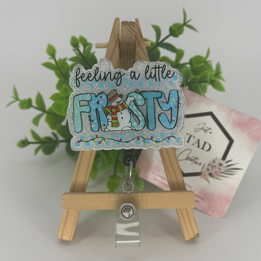 Feeling a Little Frosty Interchangeable Badge Reel Topper