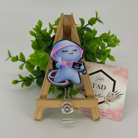 Glove Doll OB Ultrasound Interchangeable Badge Reel Topper