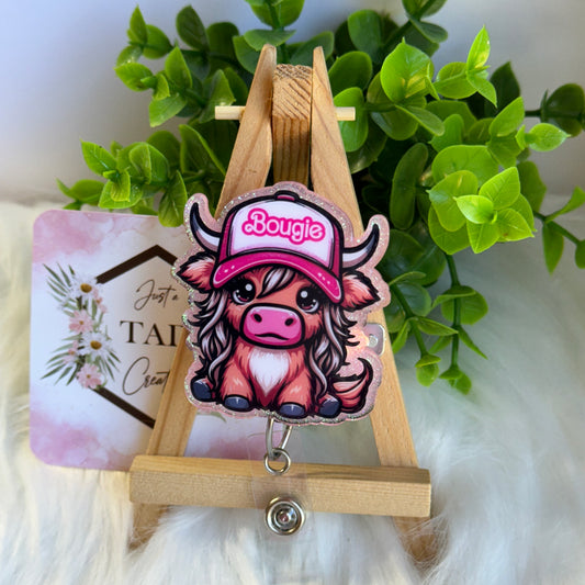 Bougie Highland Cow Interchangeable Badge Topper