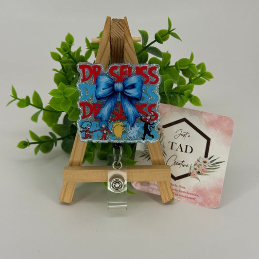 Reading Inspired Interchangeable Badge Reel Topper