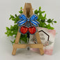 Patriotic Cherries with Large Bow Interchangeable Badge Topper