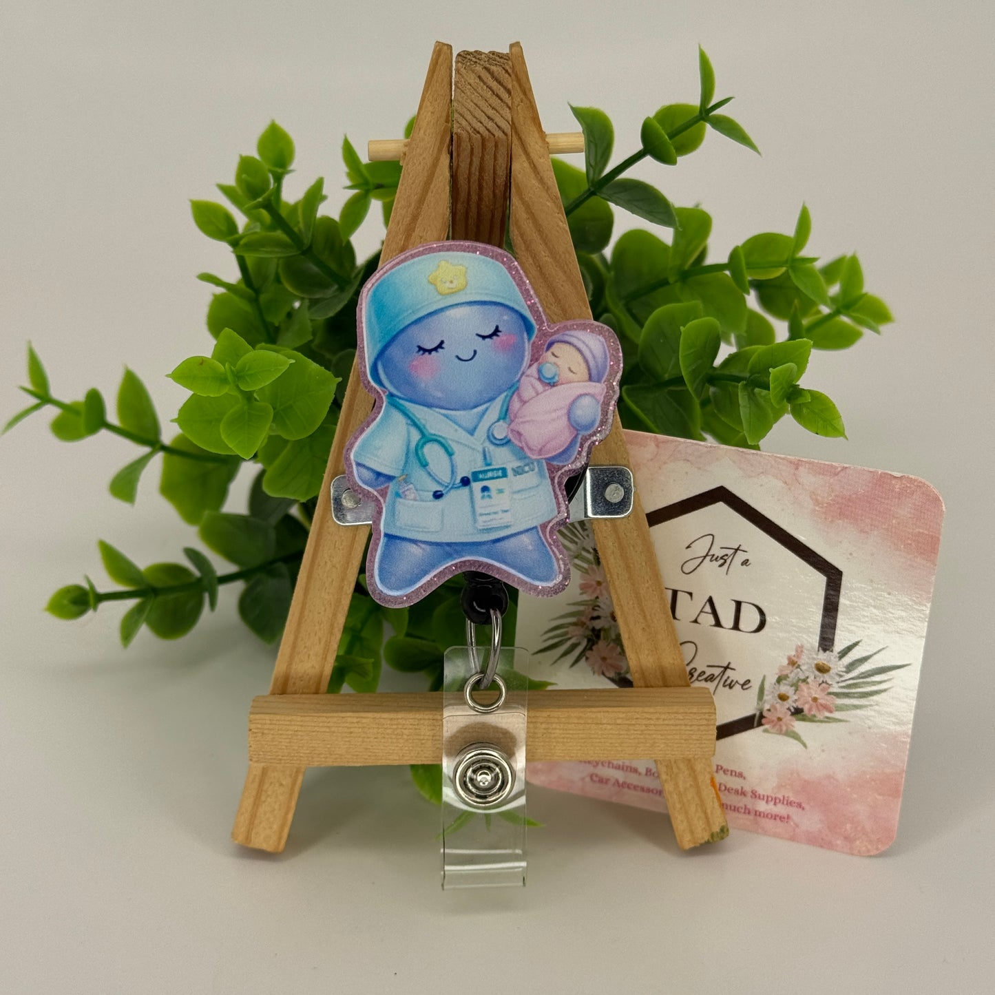 Glove Doll L&D Interchangeable Badge Reel Topper
