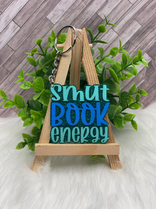 Smut Book Energy Glittered Keychain / Bag Tag