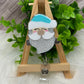 Cute Santa Head Interchangeable Badge Topper