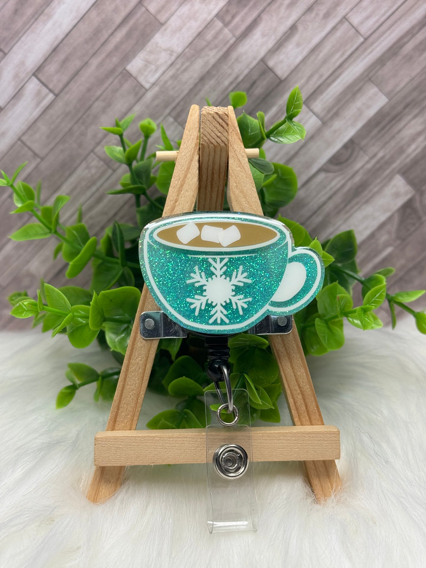 Cup of Hot Cocoa/ Coffee Interchangeable Badge Topper