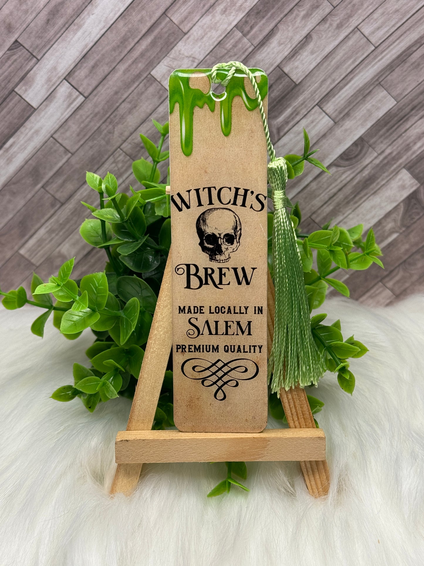 Witch's Brew Salem Bookmark with Tassel