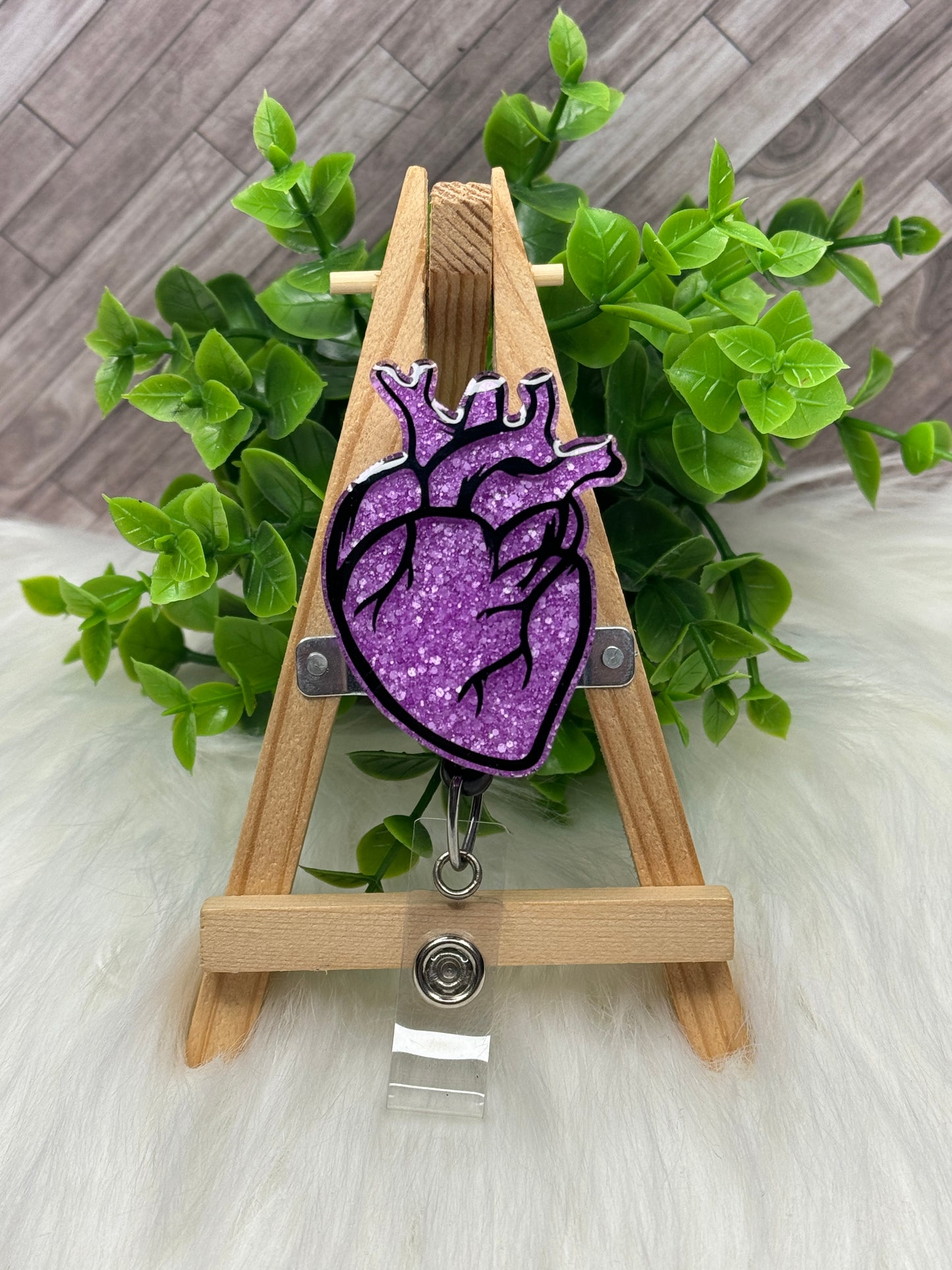 Anatomical Heart Interchangeable Badge Topper