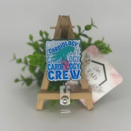 Cardiology Crew Interchangeable Badge Reel Topper