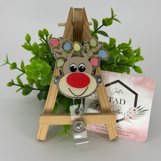 Reindeer with Pastel Lights Interchangeable Topper