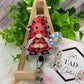 Lady Bug Gnome with Daisy Interchangeable Badge Reel Topper