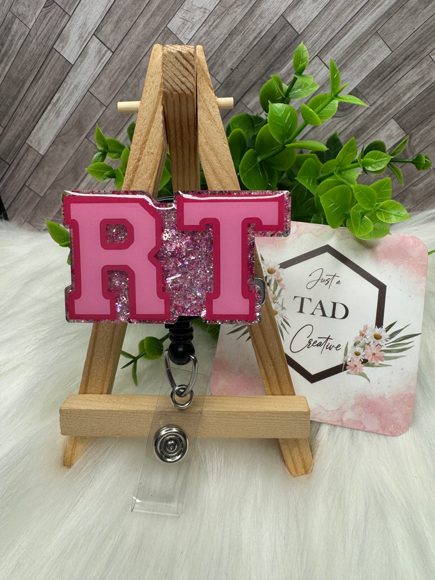 RT Credential Acronym Interchangeable Badge Reel Topper