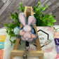 Bunny Holding a Carrot  Interchangeable Badge Reel/Lanyard Topper