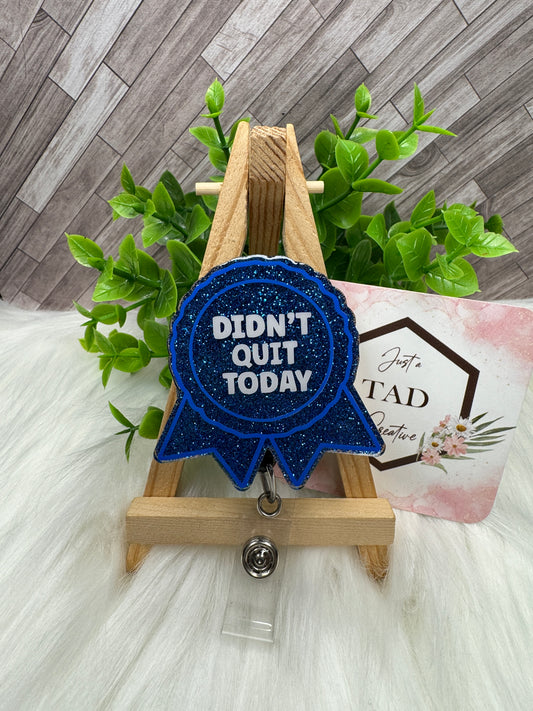 Funny Blue Awards Ribbon Interchangeable Badge Topper