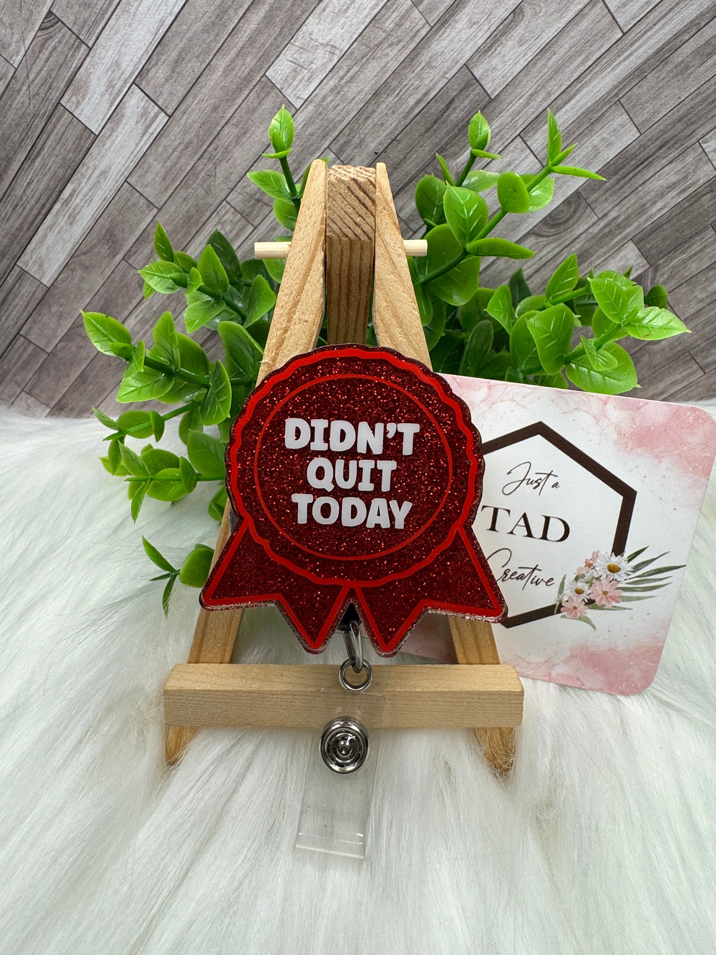 Funny Red Awards Ribbon Interchangeable Badge Topper