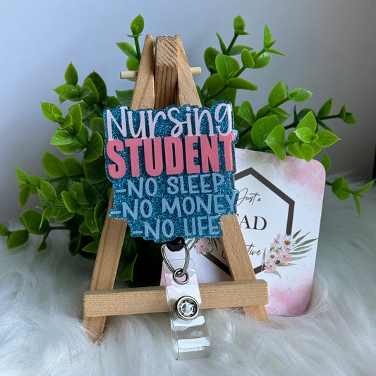 Nursing Student - No Life Interchangeable Badge Topper