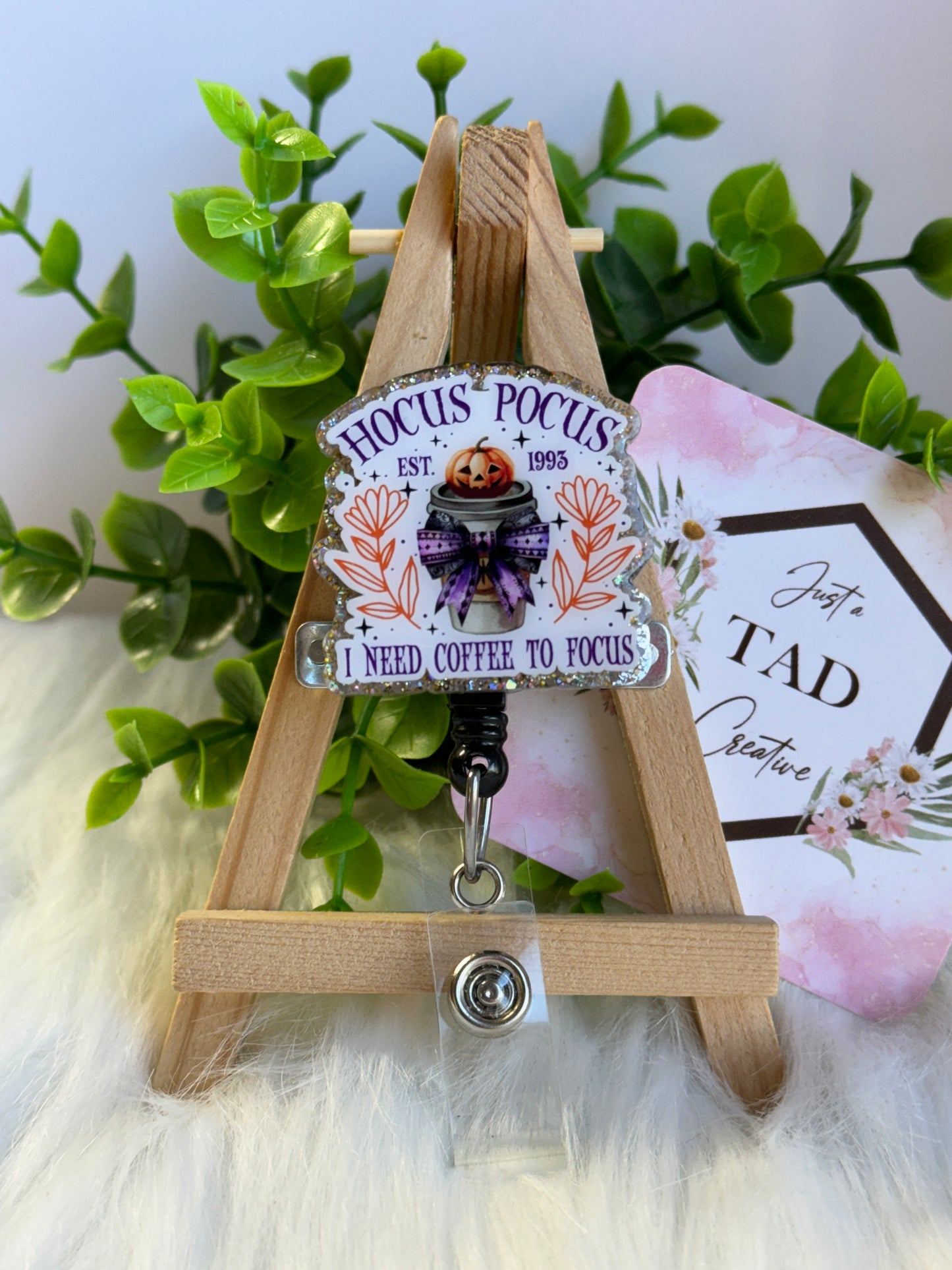 Hocus Pocus, I Need Coffee to Focus Interchangeable Topper
