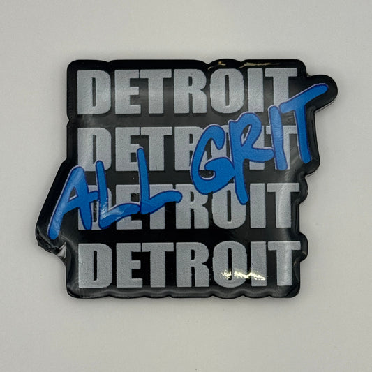 All Grit Football - Detroit Interchangeable Topper - No Glitter