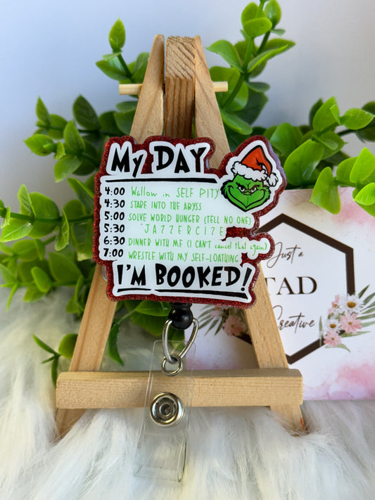 My Day Green Christmas Monster Schedule Interchangeable Topper