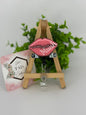 Muah! Kiss Lips Valentine Interchangeable Badge Topper