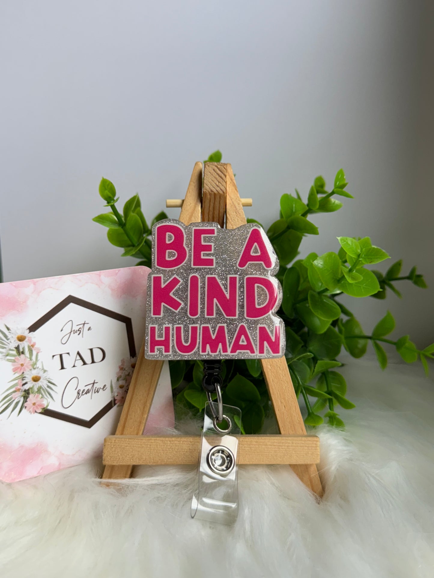 Be a Kind Human Interchangeable Badge Topper