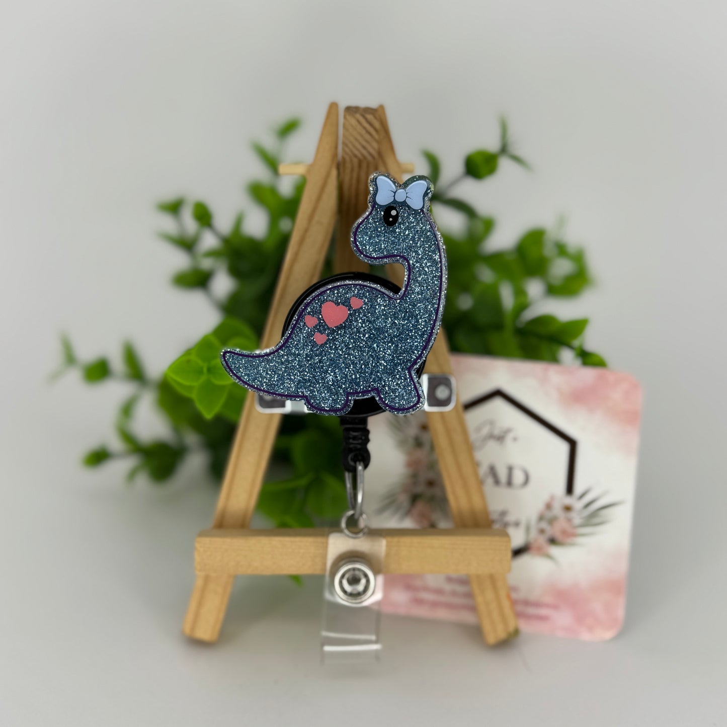Brontosaurus Dino Interchangeable Badge Topper