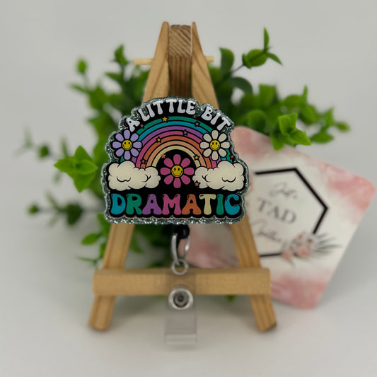 A Little Bit Dramatic Interchangeable Badge Topper