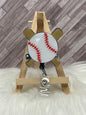Baseball & Bats Glittered Interchangeable Badge Reel Topper