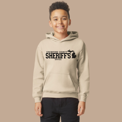 Youth Simple Design Crawford County Hooded Sweatshirt
