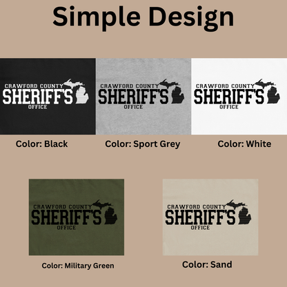 Simple Design Crawford County Adult Long Sleeve T-Shirt