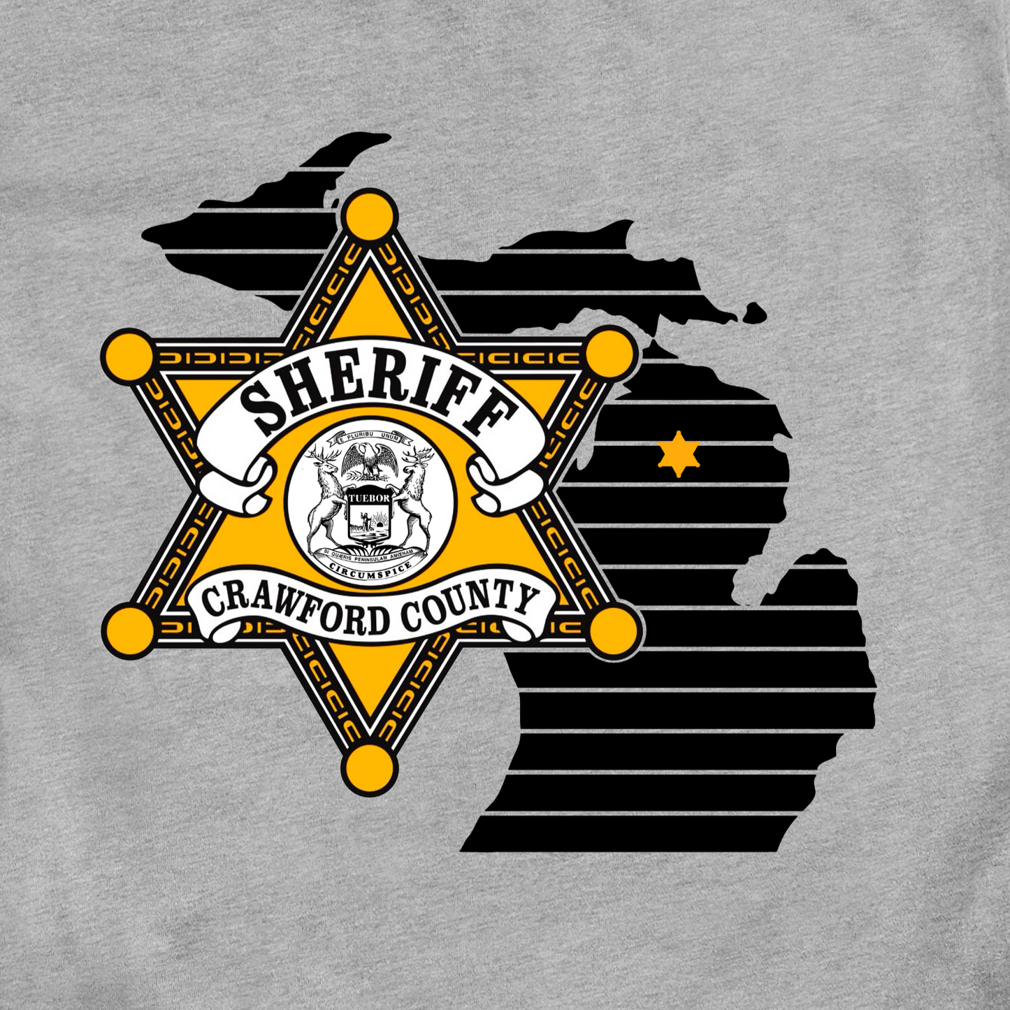 Youth Star Design Crawford County Crewneck Sweatshirt