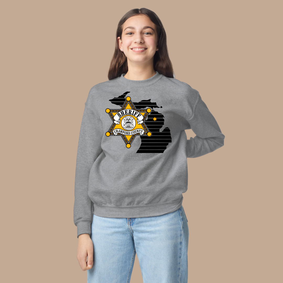 Youth Star Design Crawford County Crewneck Sweatshirt