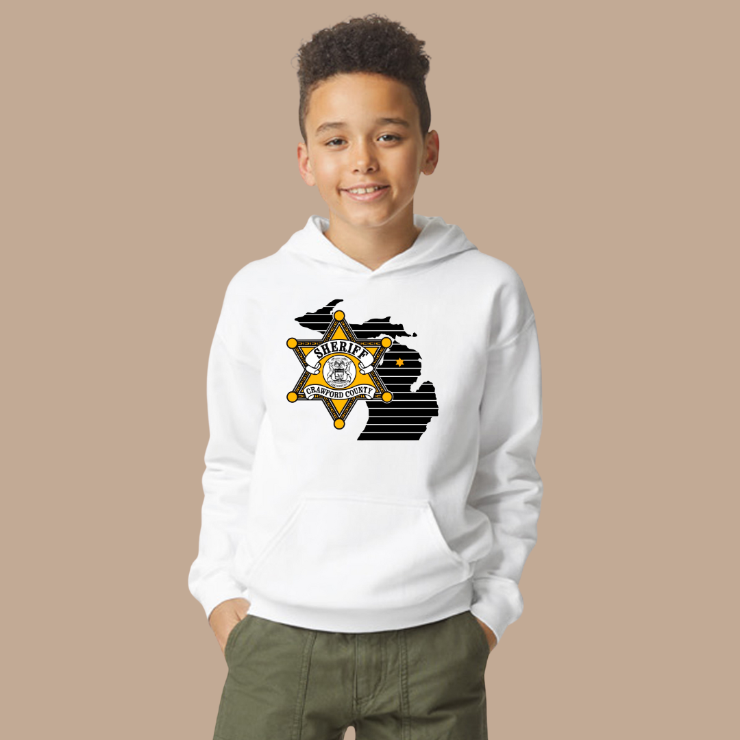 Youth Star Design Crawford County Hooded Sweatshirt