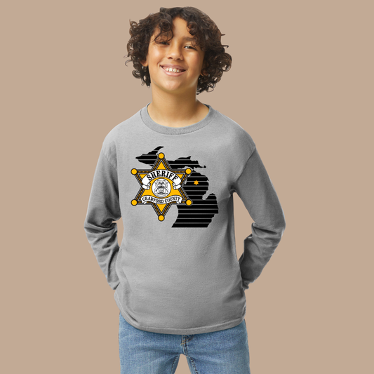 Youth Star Design Crawford County Long Sleeve T-shirt