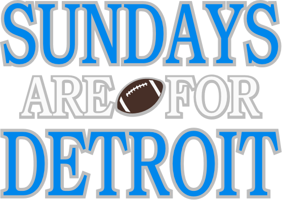 Sundays are for Detroit Football Interchangeable Topper
