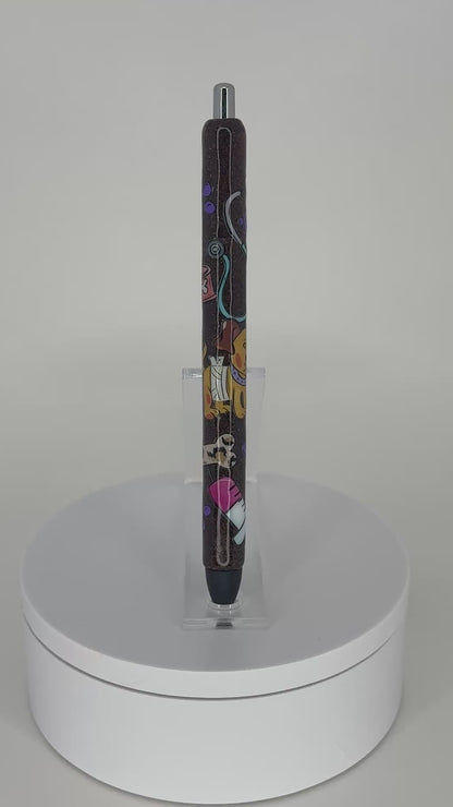 Doggy Days Brown Glittered Gel Pen