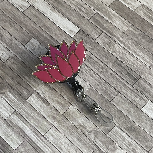 Lotus Badge Holder Topper Interchangeable Topper